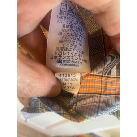 LAND'S END Men's Tailored Fit No Iron Twill Long Sleeve Shirt. 16x35 - Picture 10 of 10